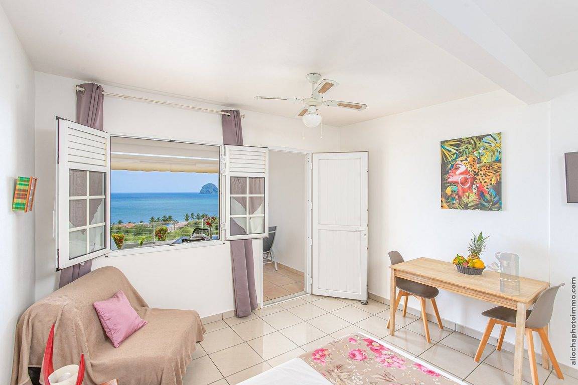 Studio entier, Studio coquet, vue panoramique, Baie du Diamant in Le Diamant, Martinique