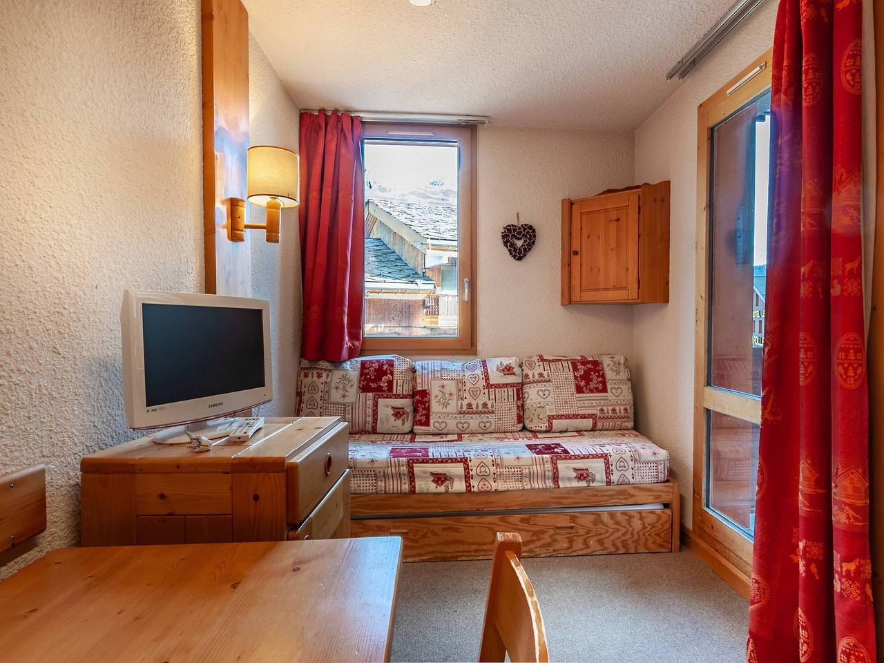 Monolocale intero, Ski-in/ski-out studio, balcony, divisible, Laitelet in Méribel-Mottaret, Les Allues