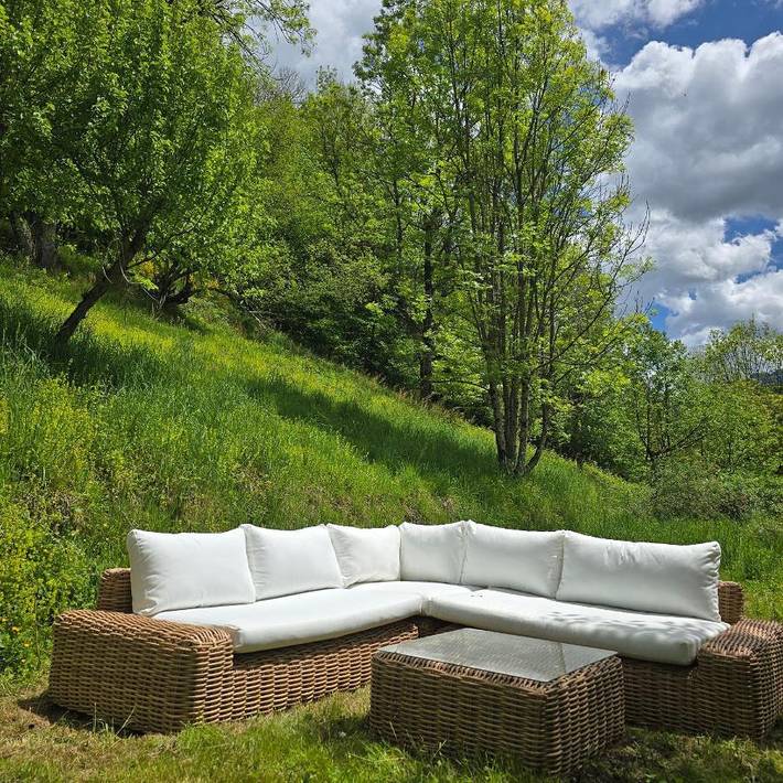 Maison pour 9 personnes, avec Terrasse ainsi que Jardin et Vue à Massat