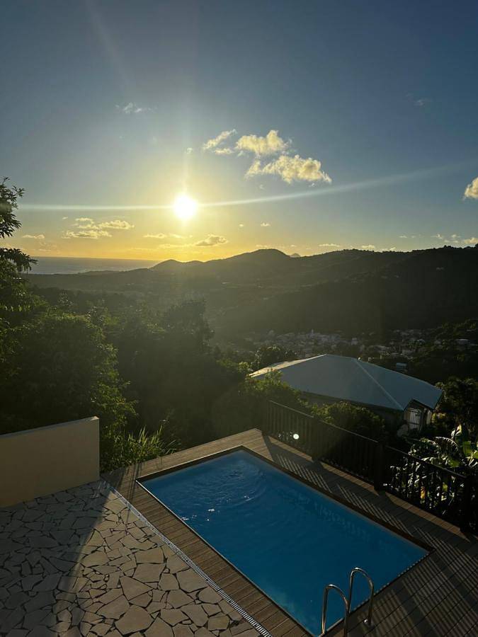 Gîte pour 2 personnes, avec piscine ainsi que vue et jardin à Rivière-Pilote - 4