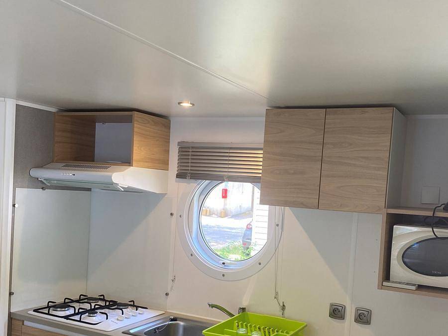 Camping La Berge Fleurie - Mobilheim 4 personen - 2 Schlafzimmer - Klimaanlage + Tv in Mialet, Cevennen