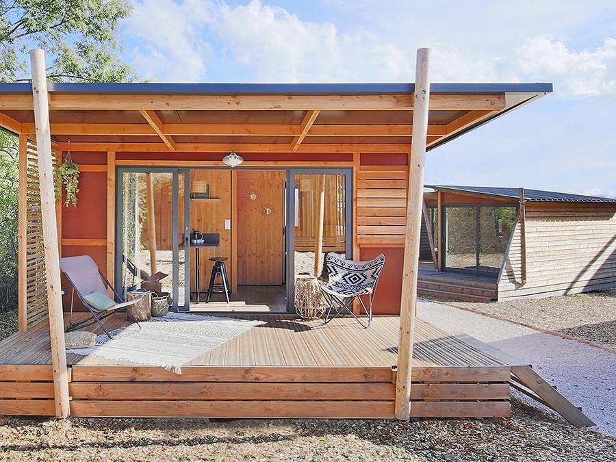 Camping La Source - Chalet 2 personen - Chalet Victoria in Martigues, Mittelmeerküste (Frankreich)