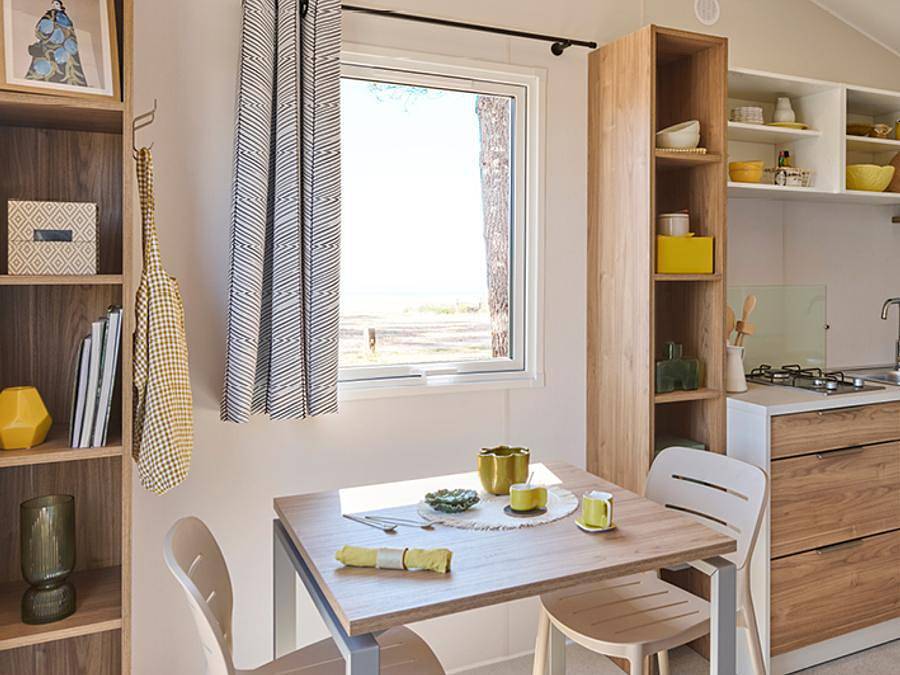 Camping La Sinope - Stacaravan 2 personen - Stacaravan - Stuido 1 kamer 2 pers. in Quinéville, Cherbourg en omgeving