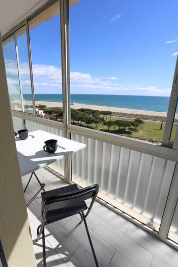 Gîte pour 4 personnes, avec vue sur l’océan et terrasse dans Plage Nord (Saint-Cyprien)