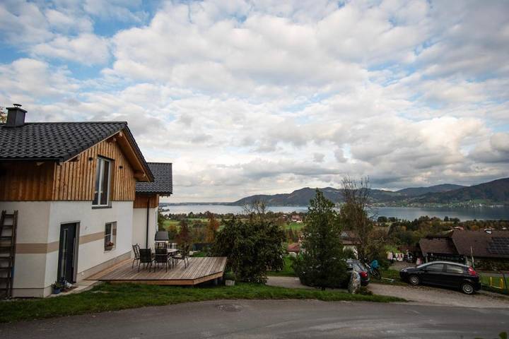 Ferienhaus für 4 Personen, mit Ausblick und Terrasse sowie Seeblick im Salzkammergut