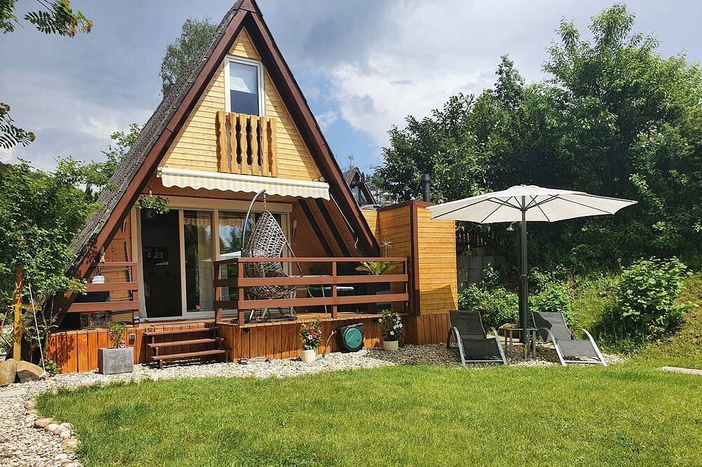 Eichwald  - ,Häschen \"<br>Idyllisches Ferienhaus im Grünen mit Gartensauna . in Gossersweiler-Stein, Trifelsland