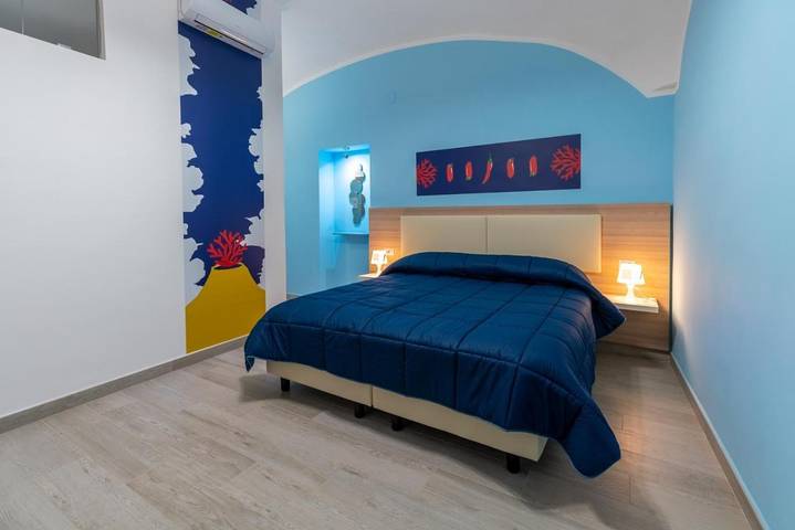 Ferienwohnung für 3 Personen, mit Balkon und Terrasse sowie Garten und Ausblick