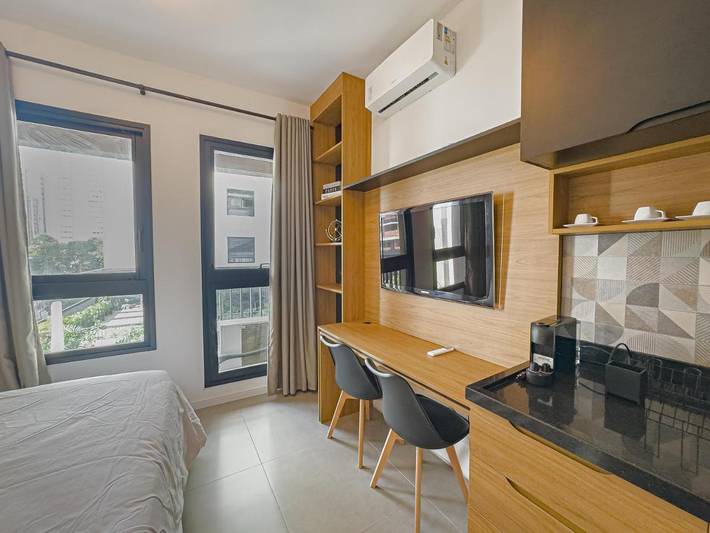 Apartamento para 3 personas, con vistas en Vila Mariana