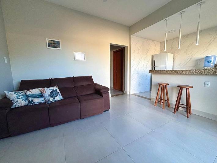 Casas e apartamentos de temporada para 6 pessoas, com jardim em Guriri