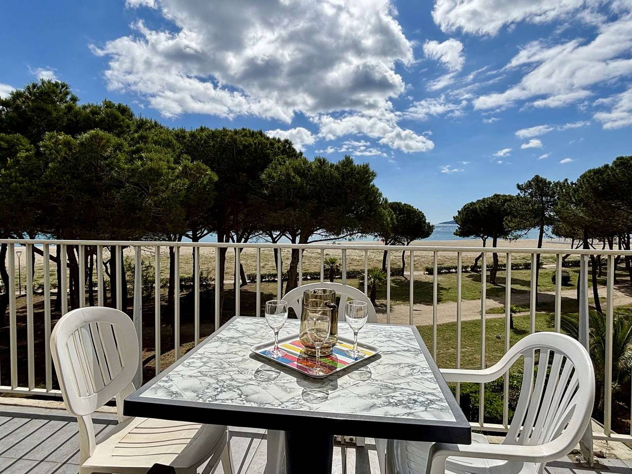 Appartement entier, Appartement 2 Pièces, Animaux admis, Face à la Mer in Côte Vermeille, Argelès-sur-Mer