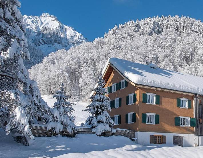 Chalet für 11 Personen, mit Sauna und Garten sowie Ausblick, mit Haustier in Schwarzenberg