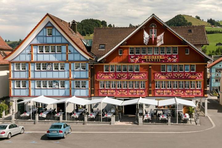 Hôtel pour 3 personnes, avec jardin et sauna, animaux acceptés à Appenzell