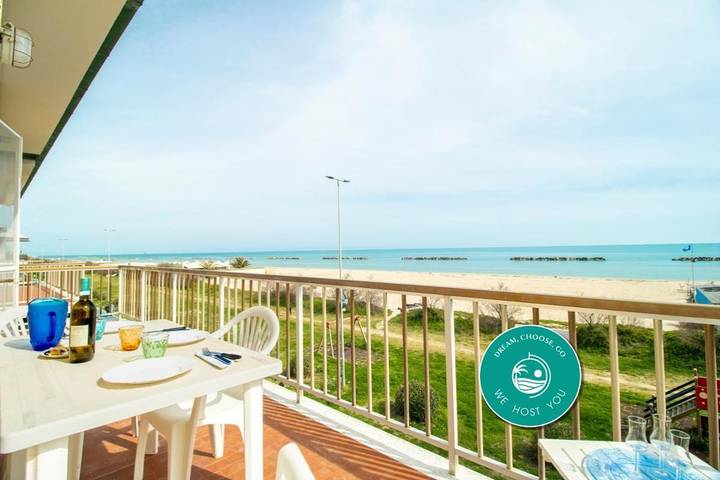 Appartamento per 4 persone, con giardino e panorama in Lido di Fermo