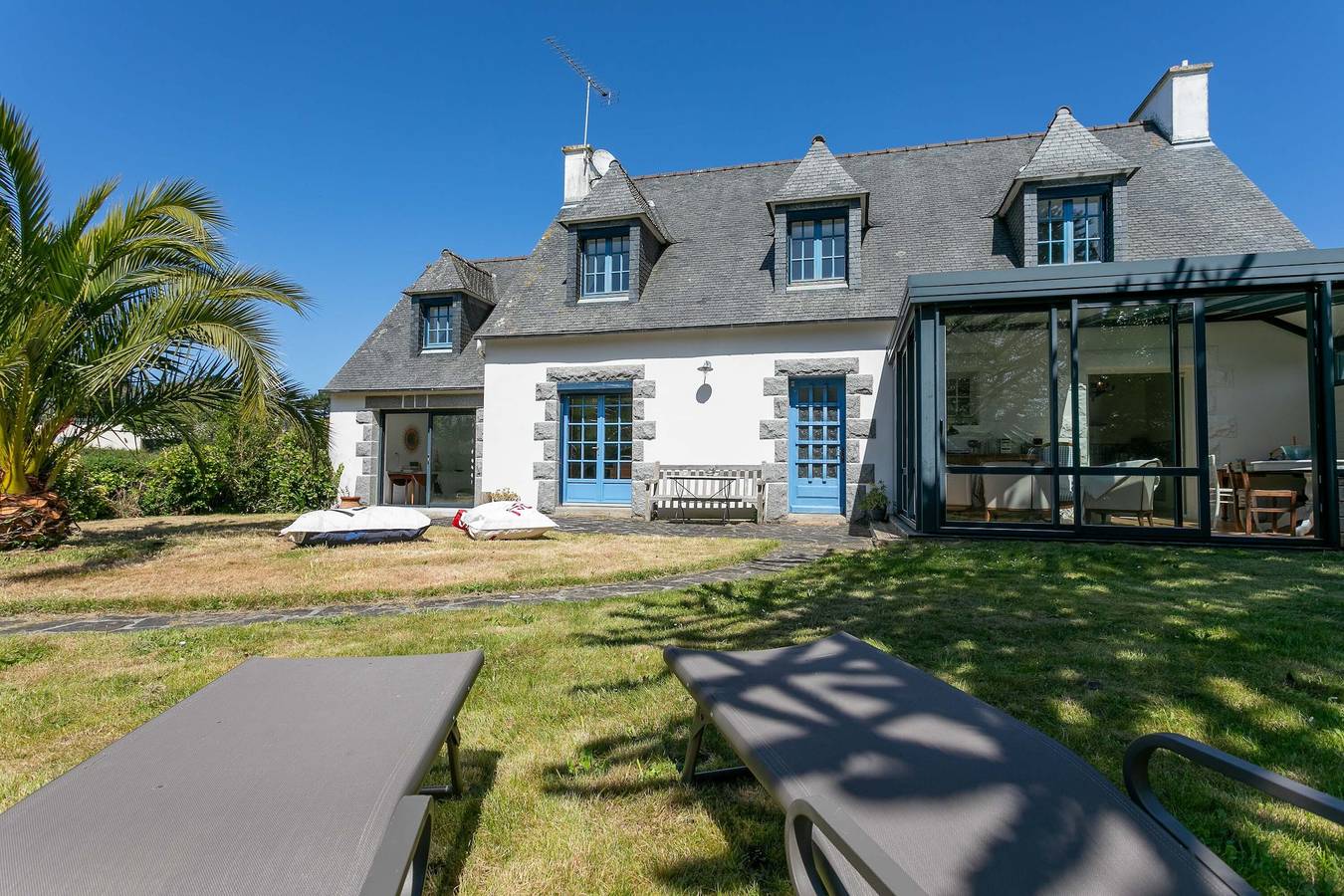 Casa vacacional 'L'hermine - Villa de encanto' con vistas al mar, terraza privada y Wi-Fi in Locquirec, Ceinture Dorée