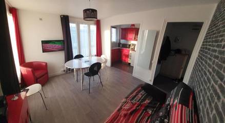 Gîte pour 4 personnes, avec balcon et vue dans Casino du Tréport