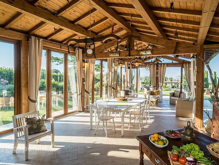 Location de vacances pour 16 personnes, avec Balcon/Terrasse et Terrasse ainsi que Jardin et Piscine à Montaione - 3