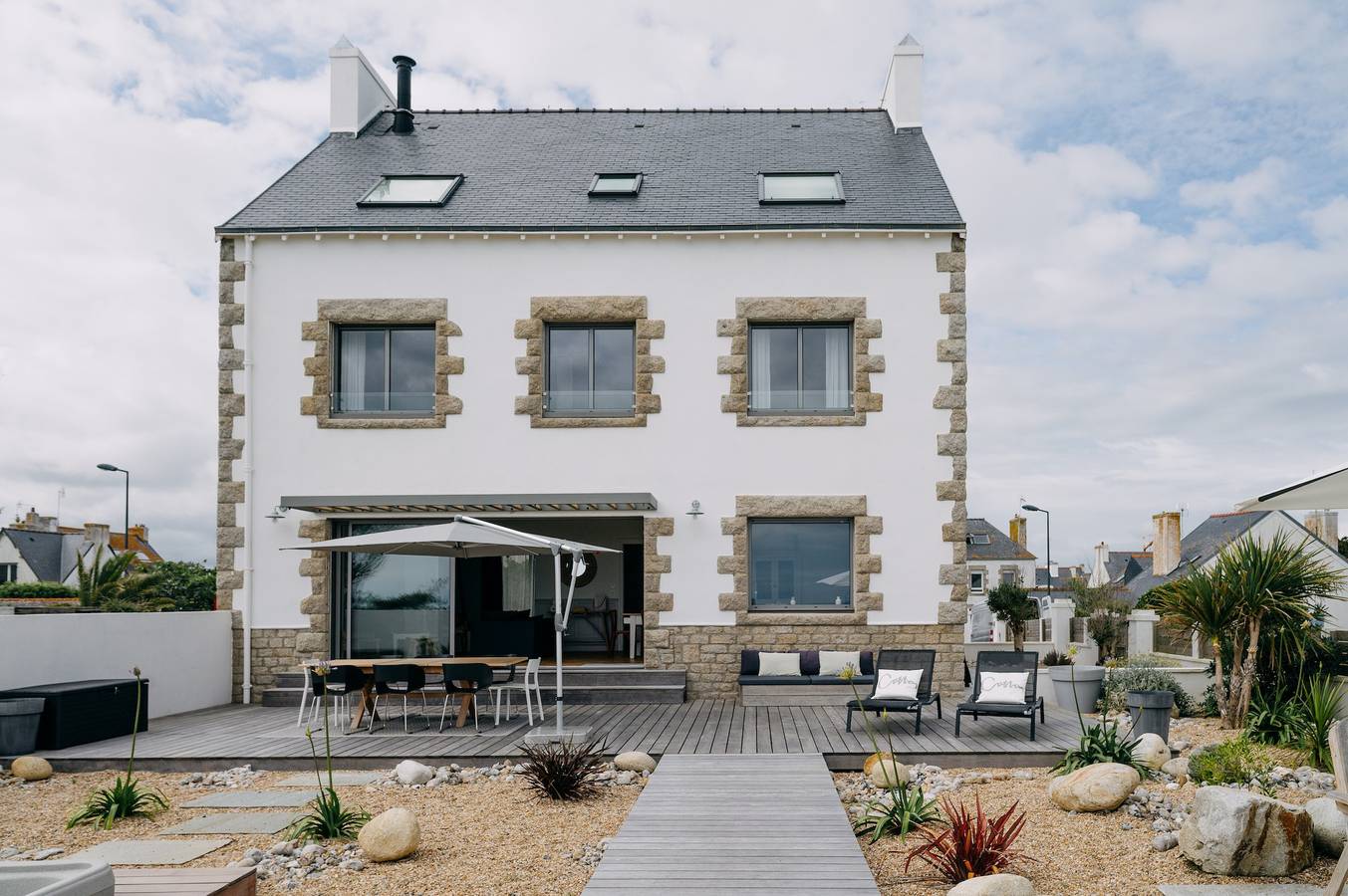 Villa Cotton – 180°-Meerblick, Whirlpool, 6 Schlafzimmer, Hunde willkommen in Lesconil, Plobannalec-Lesconil