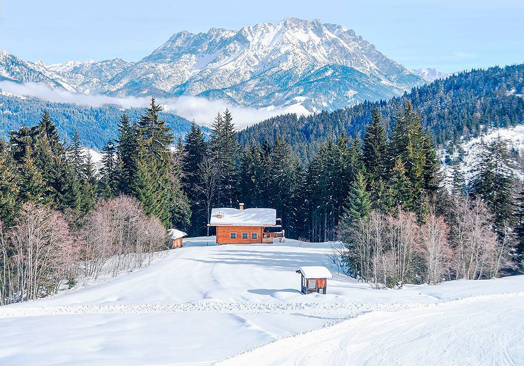 Skihütte Haberl in Fieberbrunn, Bezirk Kitzbühel