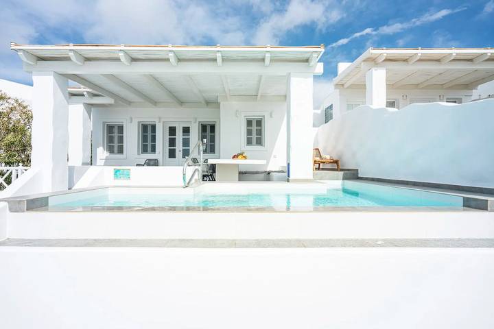 Ferienhaus für 6 Personen, mit Meerblick und Balkon sowie Terrasse und Pool auf Santorin - 4