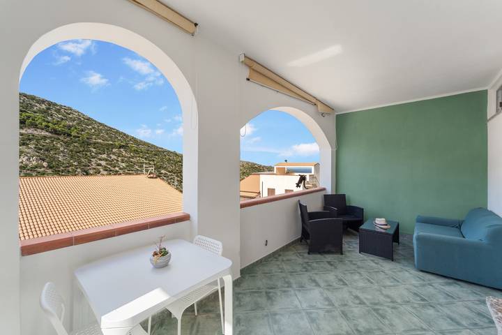 Ferienhaus 'Buggerru Hugo' mit Meerblick, privater Terrasse und Klimaanlage in Buggerru, Costa Verde (Sardinien)