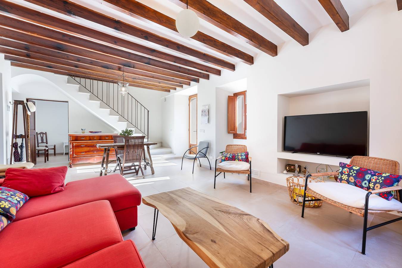 Casa de vacaciones 'Can Calet' con piscina privada, Wi-Fi y aire acondicionado in Portol, Marrachí
