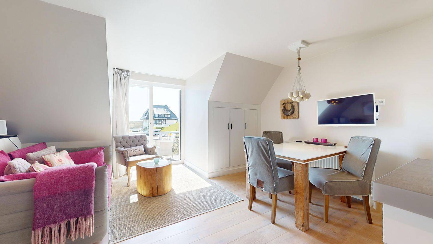 Ganze Wohnung, Traumhafte Ferienwohnung mit Balkonblick auf den Budersand Golfplatz in Hörnum, Sylt