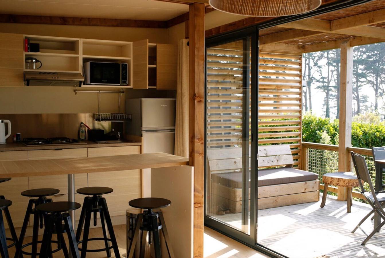 Chalet "35 m² - Armen" with Private Terrace in Plouhinec (Finistère), Côte de Cornouaille