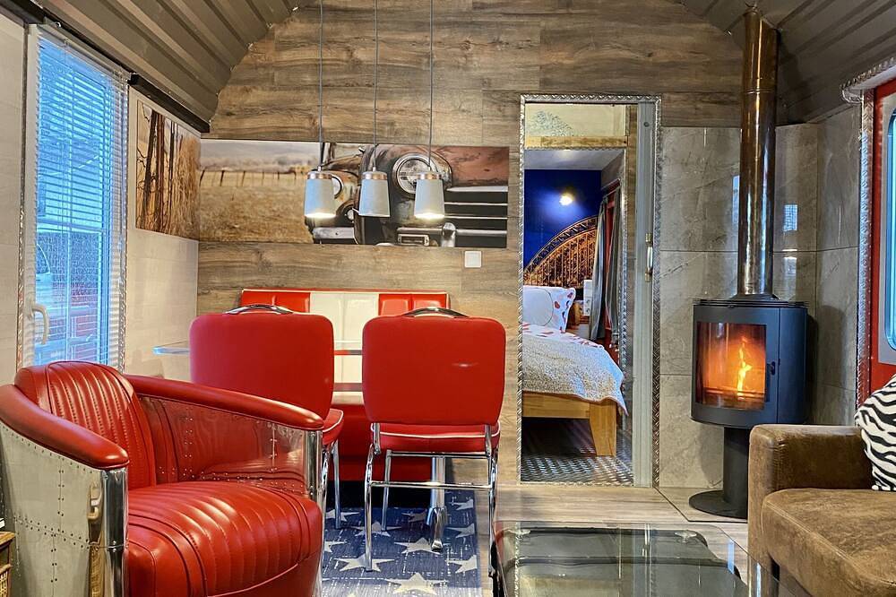Gleis 2, Waggon mit Ofen, optional mit Sauna und Whirlpool in Dahlem, Rureifel (Nordrhein-westfalen)