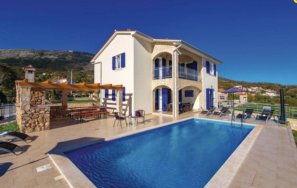 Gorgeous sea-view Villasol with pool & Bbq in Moscenicka Draga, Primorje-Gorski Kotar