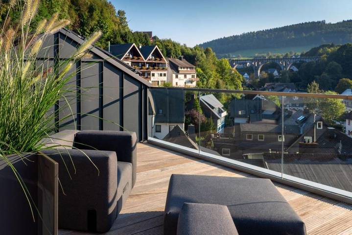 Ferienhaus für 4 Personen, mit Garten und Ausblick sowie Pool und Sauna, kinderfreundlich in Hessen - 3