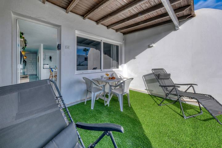 Apartamento para 4 personas, con jardín, Se admiten mascotas en Puerto del Carmen