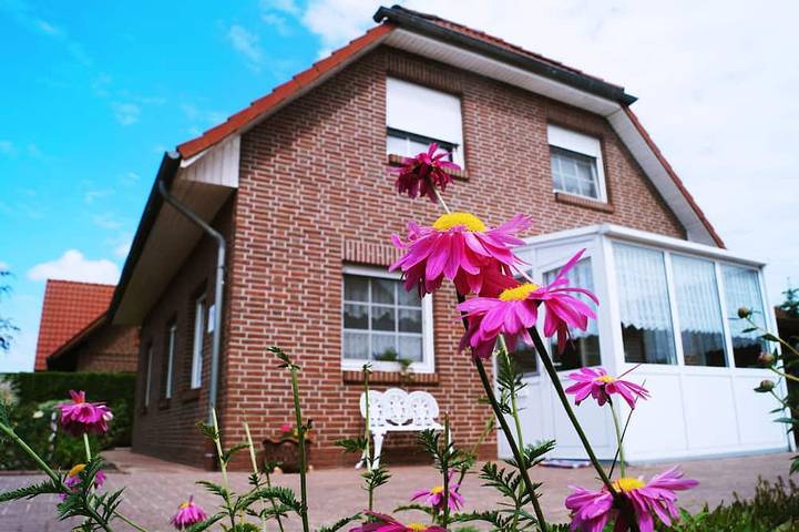 Ferienhaus für 4 Personen, mit Terrasse und Garten, mit Haustier in Detern