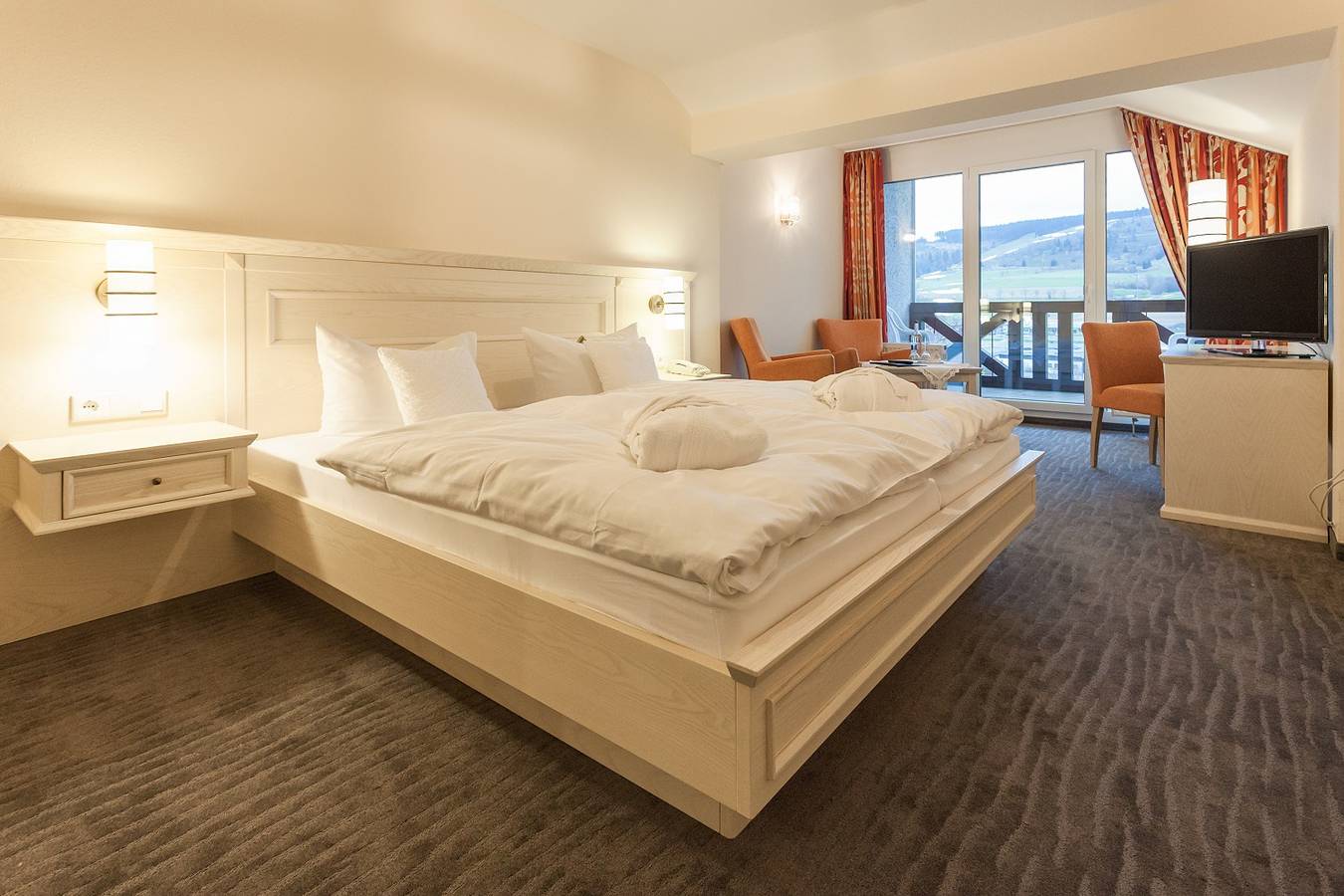 Hotel Magdalenenhof Superior - Komfort Doppelzimmer mit Terrasse in Willingen, die Mittelgebirge