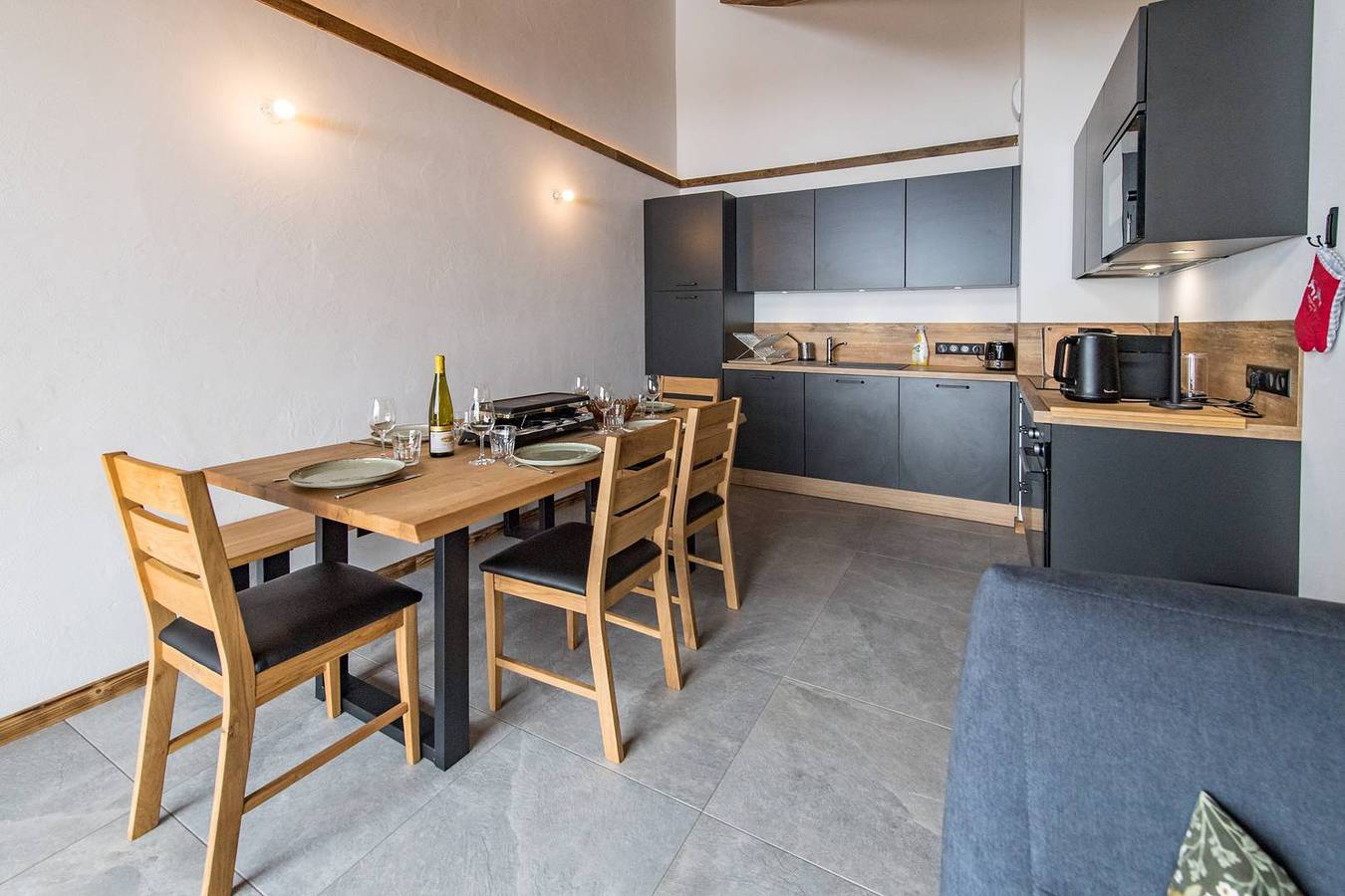 Apartamento vacacional entero, Apartamento de vacaciones para 6 personas con balcón in Valmeinier, Región de Saint-Jean-de-Maurienne