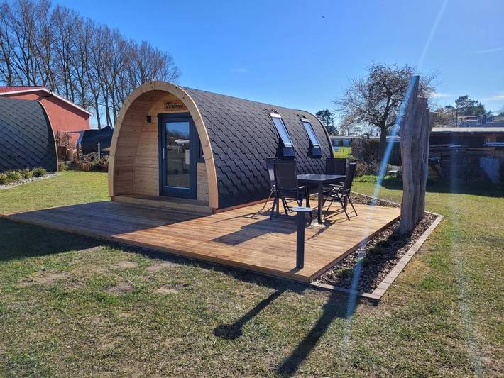 Bungalow für 4 Personen, mit Terrasse am Salzhaff