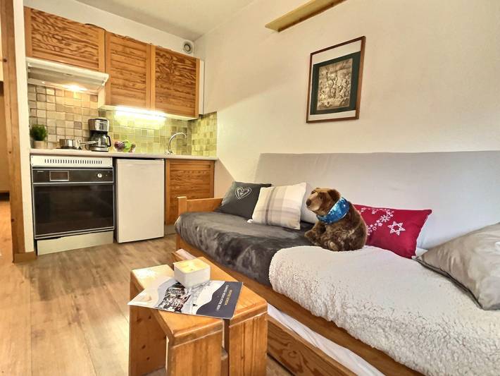 Studio entier, Studio pour 2 à Val d'Isère, proche centre et pistes, animaux admis in Val-d'Isère, Massif de la Vanoise