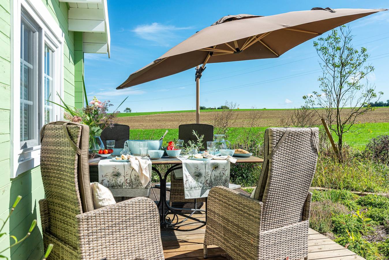 Premium Chalet 'Finia' mit privater Terrasse, privatem Garten und Wi-Fi in Sauldorf, Region Bodensee-Oberschwaben