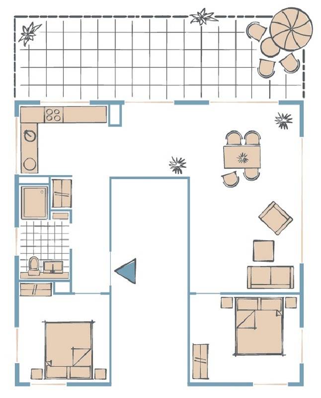 Ganze Wohnung, „Ausguck 21“ Ferienwohnung mit Dachterrasse Heiligenhafen in Steinwarder, Heiligenhafen