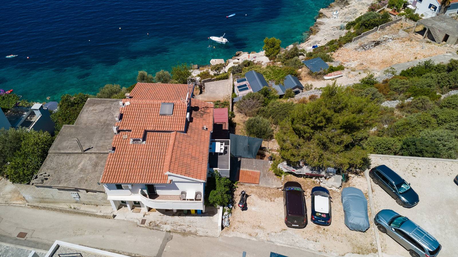 Ganze Wohnung, 1-Zimmer-Ferienwohnung am Strand Razanj, Rogoznica A-24569-b in Razanj, Šibenik-Knin