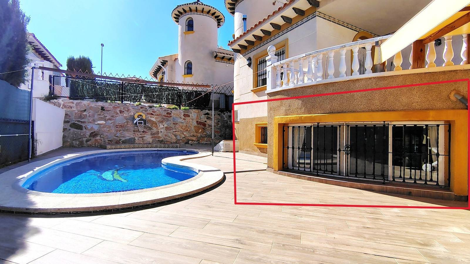 Gästehaus 'Planta Baja Con Piscina Privada' mit privatem Pool, Wlan und Klimaanlage in Colinas de la Zenia, Orihuela