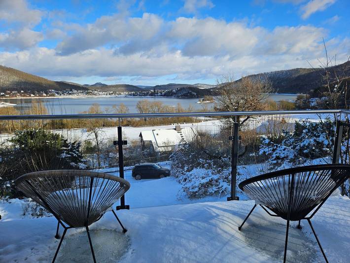 Ferienhaus für 5 Personen, mit Balkon und Terrasse sowie Garten und Seeblick im Waldecker Land - 3