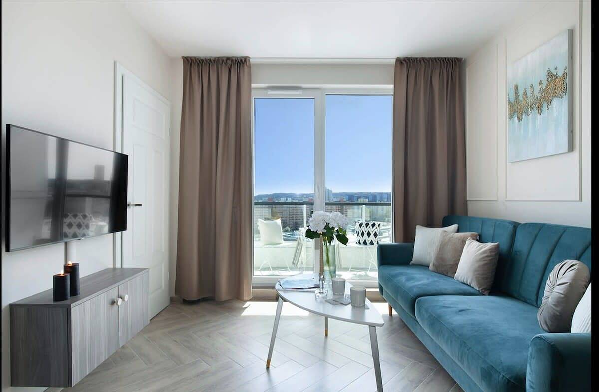 Cały apartament, Elite Apartments Sky | city view  & free parking included | Seaside in Przymorze Wielkie, Gdańsk