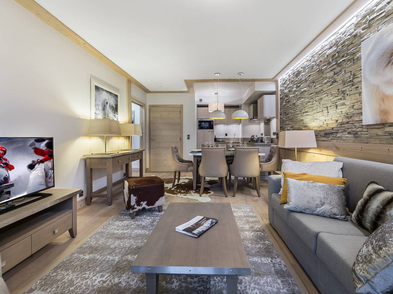 Ganze Wohnung, Appartement de luxe à Courchevel, proche pistes, services haut de gamme inclus in Saint-Bon-Tarentaise, Les Trois Vallées