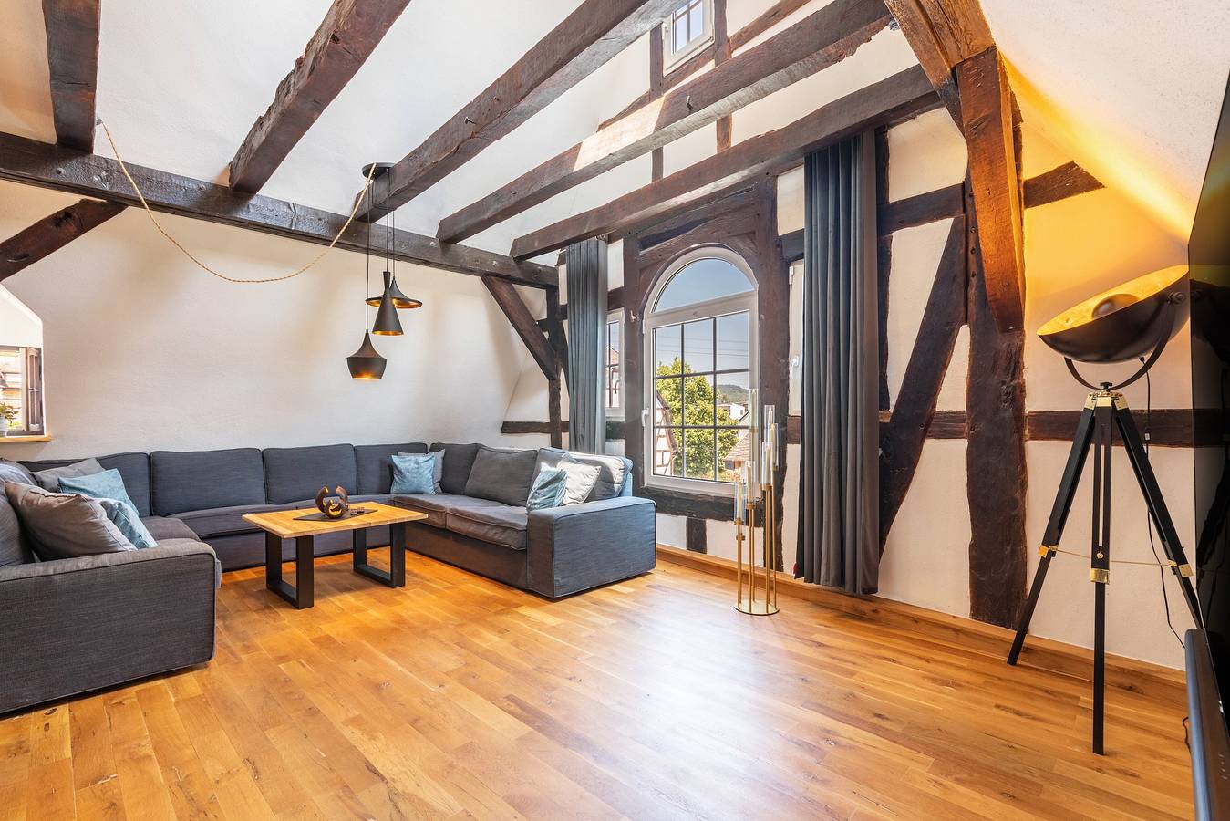Vakantiehuis 'Het Vakwerkhuis-Hoofdhuis' met privéterras, gedeelde tuin & wifi in Spay (Duitsland), Landkreis Mayen-Koblenz