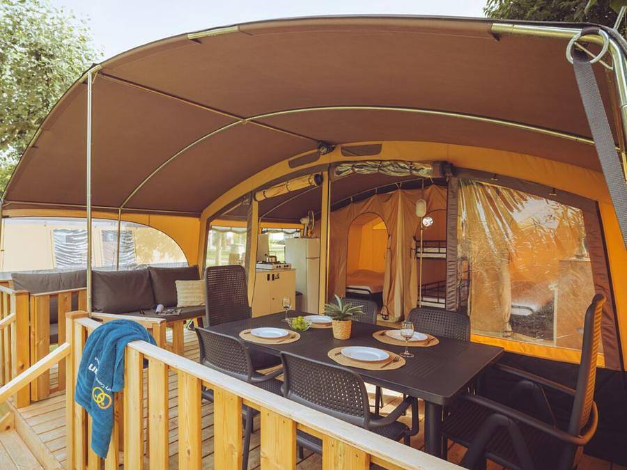 Camping Stella Maris - Tent 6 persons - Lodge Holiday tent in Umag, Istrias Vestkyste