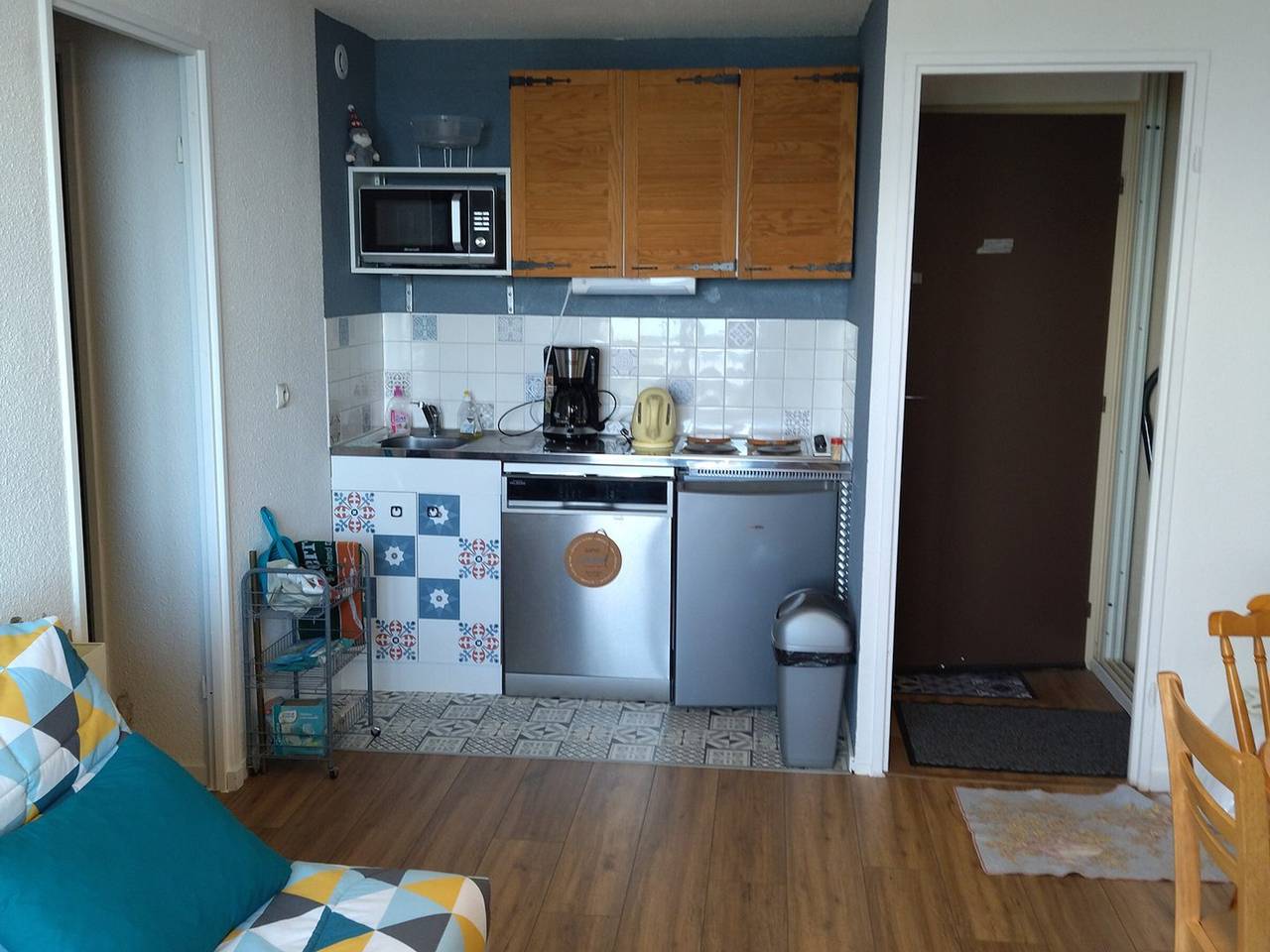 Apartamento entero, A pie de pistas, 2 piezas para 5 pers, balcón, vista al valle in Prapoutel, Les Adrets