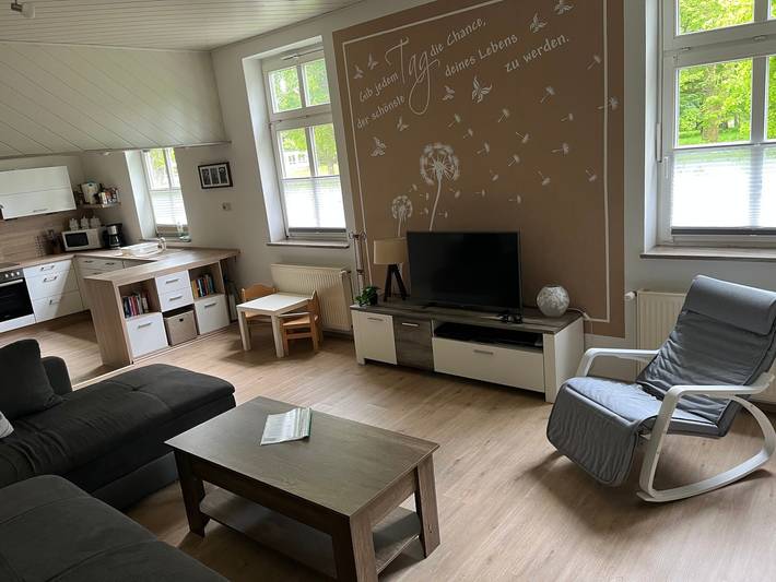 Hel lägenhet, Ground Floor Apartment Ivenack in Historic Half-Timbered House in Ivenack, Mecklenburgska sjöarna