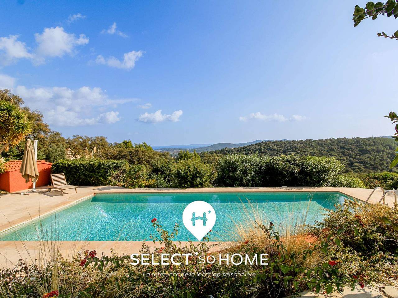 Peaceful villa with pool and sea view in Bormes in Bormes-les-Mimosas, Nationaal park Port-Cros