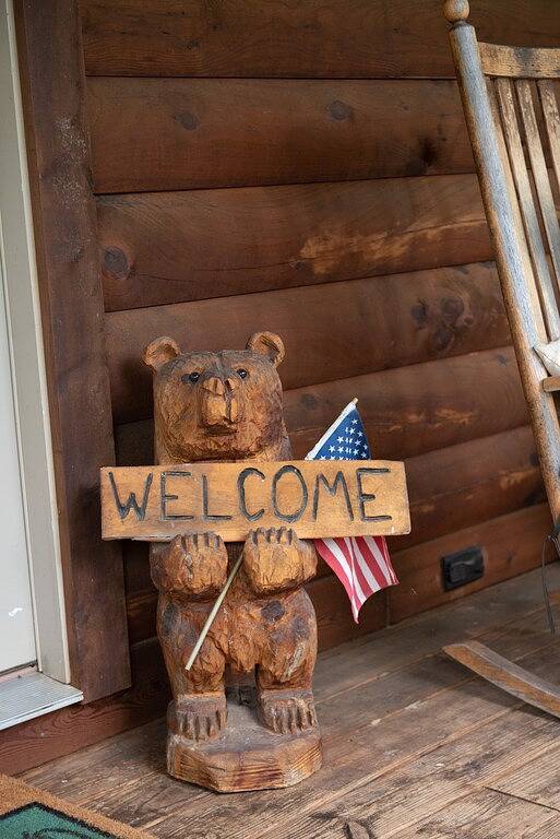 Log cabin for 6 people, with terrace and garden as well as hot tub, with pets in Virginia