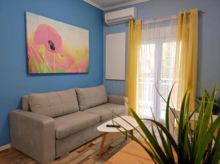 Appartement de vacances pour 4 personnes, avec Balcon ainsi que Terrasse et Vue